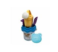 Simba- Juego de 6 Cubos para Perros y bebés, Cubo, colador, Pala, rastrillo, vertedor, Altura: 11 cm, diámetro: 14 cm (107114646)