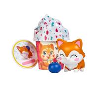 Simba Kawaii Pups Figura Sorpresa Cachorro en Cupcake, Mini Figura Coleccionable con Mini Comida y Tarjeta, Estilo Kawaii, 4,5 cm, 18 para Coleccionar, Juguete Sorpresa Niños 3+ (105952525)