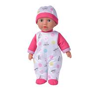 Simba Laura Cutie 105140004 - Muñeca de Cuerpo Blando con Ojos para Dormir en Lindo Pelele de Gatito, 5 Sonidos, 30 cm, a Partir de 12 Meses