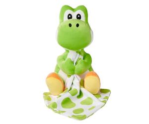 Simba My Mario Yoshi - Peluche de Peluche (23 cm) con Manta, para bebés, niños y Fans, a Partir de 0 Meses