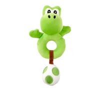 Simba My Mario Yoshi - Sonajero con sonajero de 17 cm, Juguete de Agarre para bebé, Juguete Suave Yoshi para agarrar y Descubrir, a Partir de 0 Meses