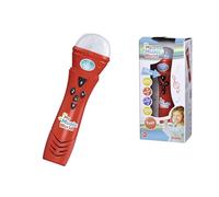 Simba My Music World 106832489 - Micrófono para Karaoke, con Efectos de distorsión de Voz, 6 Canciones de demostración, 3 Luces y Sonido, 22 cm, Adecuado para niños a Partir de 4 años (Juguete)