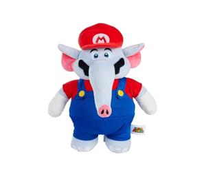 Simba Nintendo Super Mario Elefante Mario, Peluche 35 cm, +0 | Licencia oficial Nintendo; personaje Super Mario Bros. Wonder; tejido extrasuave; ideal para coleccionar; 35 cm