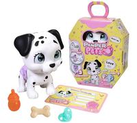 Simba Pamper Petz 105950207 - Perro dálmata con accesorios, Gender Reveal, certificado de adopción, +3 años