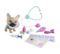 Simba-Pamper Petz Dog Doctor, Mascota Bulldog francés de 17 cm, función de Beber y mojar, pañal con Cambio de Color, Perrito con Accesorios, Cabeza y Patas móviles, Sonido, +3 años(105950056)