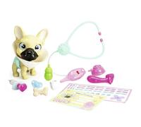 Simba-Pamper Petz Dog Doctor, Mascota Bulldog francés de 17 cm, función de Beber y mojar, pañal con Cambio de Color, Perrito con Accesorios, Cabeza y Patas móviles, Sonido, +3 años(105950056)