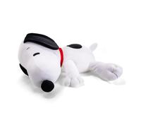 Simba Peanuts Snoopy Dormilón con Peso, Peluche 40 cm 1,5 kg, +0 | Peluche oficial Peanuts; efecto con peso; tejido extrasuave; ideal para relajarse; 40 cm