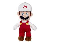 Simba- Peluche de Mario de Fuego de 30cm- Super Mario, Material Suave y Agradable, Licencia Oficial Nintendo, Auténtico, Apto para Todas Las Edades (109231535)