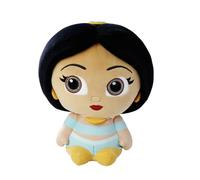 Simba - Peluche Disney Doorables Jasmine, 25 cm con Ojos Brillantes, Melena Negra y Atuendo Turquesa, Desde los Primeros Meses, Peluche Coleccionable (6315870551)