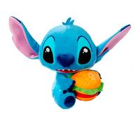 Simba Peluche Disney Stitch con Hamburguesa – 25 cm, felpa ultra suave, desde los primeros meses