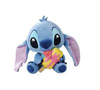 Simba Peluche Disney Stitch con Polo 25 cm Felpa Suave Diseño Veraniego con Gesto Divertido Ideal para Regalar o Coleccionar Desde los Primeros Meses Producto Oficial (6315870517)