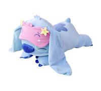 Simba - Peluche Disney Stitch Dormilón, 40 cm con Antifaz Rosa, posición acostado, Ultra Suave, Desde los Primeros Meses (6315870576)