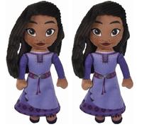 Simba- Peluche Disney Wish ASHA- 30cm, Licencia 100% Disney, para Niños Niñas de Todas Las Edades (6315877032) (Paquete de 2)