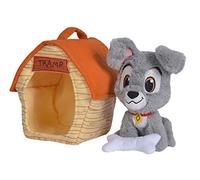 Simba - Peluche Golfo 20 cm con caseta, La Dama y el Vagabundo, Incluye Hueso, Disney Producto Oficial 6315876451
