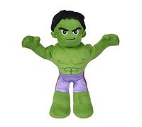Simba- Peluche Hulk Articulado 25cm Disney Marvel, con Esqueleto Interior Articulado para colocarlo en Diferentes Posiciones