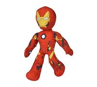 SIMBA- Peluche Ironman Articulado 25cm Disney Marvel, con Esqueleto Interior Articulado para colocarlo en Diferentes Posiciones