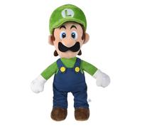 Simba- Peluche Luigi 50cm, Super Mario, Material Suave y Agradable, 100% Original, Apto para Todas Las Edades (109231014)