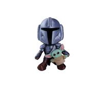 Simba Peluche Mandalorian con Mini Grogu 25 cm, Muñeco Star Wars de Alto Detalle con Diferentes Texturas y Caja Premium, Personaje Coleccionable para Fans y Niños (6315870724)