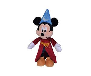 Simba - Peluche Mickey Fantasía 25 cm, Vestido de Aprendiz de Brujo como en la película, Licencia Oficial Disney, para Todas Las Edades (6315870222)
