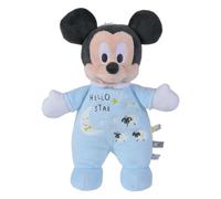 Simba- Peluche Mickey Mouse- de 25 Cm, con Pijama, Brilla en la Oscuridad (6315872502)
