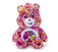 Simba Peluche Osos Amorosos - Poder de Las Flores (Flower Power) 35 cm en Caja, Peluche Rosa con Flores en la Barriga, Fomenta la Amistad y la Paz, A Partir de 0 Meses (6305878001)