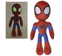 Simba- Peluche Spider-Man de Marvel, 50cm, 100% Original, Ojos Brillan en la Oscuridad, Adecuado para Todas Las Edades (6315875818)