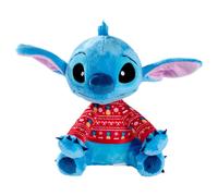 Simba peluche stitch edición navidad 25 cm. con jersey rojo navideño