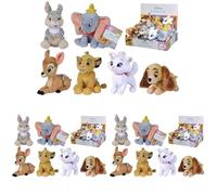 Simba- Peluches Disney Animal Friends 17cm, 6 Modelos Disponibles, Dumbo, Bambi, Marie, Tambor, Lady, Se envía una Unidad aleatoria, Adecuado para Todas Las Edades (6315876253) (Paquete de 3)