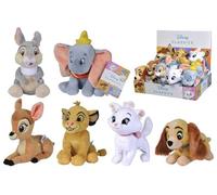 Simba- Peluches Disney Animal Friends 17cm, 6 modelos disponibles, Dumbo, Simba, Bambi, Marie, Tambor, Lady, Se envía una unidad aleatoria, Adecuado para Todas las Edades (6315876253)