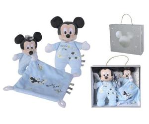 Simba Peluches Disney Baby- Peluche Mickey 25cm Pijama Que Brilla en la Oscuridad y Doudou de Mickey, En Caja Regalo, Ideal para Bebé, Apto para Todas Las Edades