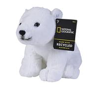 SIMBA- Peluches Disney National Geographic- Peluche Oso Polar, Licencia Oficial
