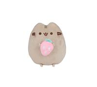 Simba Pusheen Peluche de Fresa 25 cm - Peluche de Gato Sentado para coleccionar y Jugar, Tejido Suave, Personaje detallado, artículo para Fans de niños y Fans, a Partir de 0 Meses