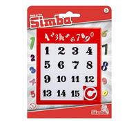 Simba Puzzle Deslizante con números, Juego Retro, Juguete clásico, 11,5 x 13,5 cm, antiestrés, números del 1 al 15, a Partir de 3 años