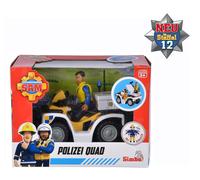 Simba Juguete Bombero Sam Policía Quad con figura de Malcolm y accesorios, Temporada 12, 3+ años
