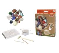 Simba Scout 109452661 Scout, 5 minerales auténticos para excavar, Cada uno de 2-3 cm, Lupa, Herramienta y Bolsa, a Partir de 3 años