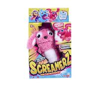 Simba Screamerz Conejo parlanchin con Sonido, Divertido Peluche con gritos,Figura de Peluche para niños a Partir de 5 años, Aprox. 30 cm, Rosa (105953332)