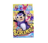 Simba Screamerz Mono Loco con Sonido, Peluche Divertido con gritos, Figura de Peluche para niños a Partir de 5 años, Aprox. 30 cm, Morado (105953333)