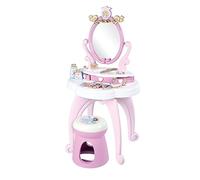 Simba Smoby -Tocador Infantil Princesas Disney- con Taburete, Incluye Espejo y Accesorios para Peinar, Convertible en Sobremesa, Juguete A Partir de 3 años (7600320250)