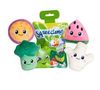 Simba Squeezlings Serie II, 12 Figuras de Peluche para coleccionar, Solo se suministra un artículo, Frutas y Verduras de Felpa, supersuaves, Caras Lindas, Aprox. 8 cm, a Partir de 3 años
