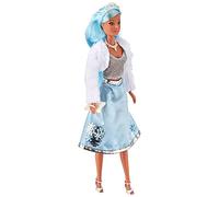 Simba Steffi Love Ice Glam 105733491 - Muñeca de Princesa de Hielo Moderna con Chaqueta de Piel y Falda de Doble Capa con Copos de Nieve, con Accesorios