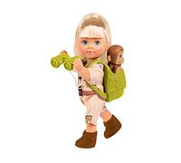 Simba Steffi Love Monkeys 105733481 - Muñeca de expedición con Mochila, prismáticos, Forro y Dos bebés Monos