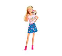 Simba- Steffi Love Muñeca con Amigo Oso Perezoso, Multicolor (105733436)