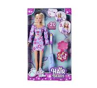 Simba Steffi Love Peinados Cuentas Muñeca de Moda con Perlas y Cepillo, Set Creativo para Peinar, 29 cm, Estilo y Diversión para Niños a Partir de 3 Años (105733652)