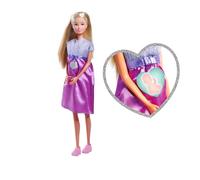 Simba Steffi Love Welcome Baby 29 cm - Steffi Embarazada con niño, Juego de 12 Accesorios para Juegos de rol, muñeca de Moda con muñeca de 4 cm, Juguete para niños a Partir de 3 años