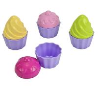 Simba Conjunto de moldes de arena Cupcake 3401 Multicolor 6 cm