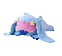 Simba Toys Disney Snuglets Wellbeing - Peluche de Stitch Tumbado, 40 cm, Suave con Antifaz y Agradable Peso Adicional de Aprox. 1500 g, Adecuado Desde los Primeros Meses de Vida, Bonito Regalo