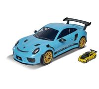 SIMBA TOYS Majorette - Porsche Coche de transporte Carry Car 911 GT3 RS, incluye un coche efectos de sonido auténticos motor Porsche (212058194)