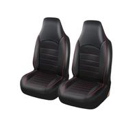 SIMBAE Cubre Universal 2 Fundas Delanteras Universales Cuero PU Asientos Juego Cubo con Respaldo Alto para Mayoría Los Coches Camiones, SUV Y Furgonetas