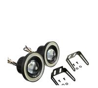 Simbae Lámpara Antiniebla LED 12V 64mm 76mm 89mm 1 Uds Proyector COB Luz Coche 2,5 ''3,0" .5" 6500K Halo Angel Eyes Anillos DRL Blanco Conjunto Faros Antiniebla