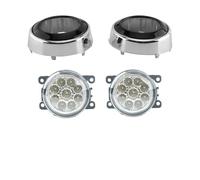 Simbae Para Outlander 2008-2012 Luces Antiniebla Lámpara LED Faro Parachoques Delantero Cubiertas Orificio Marco Bisel Parrilla Conjunto Faros Antiniebla